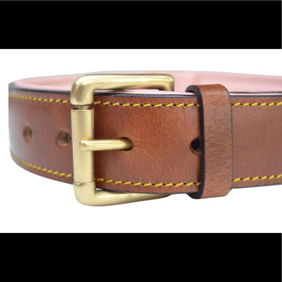 PINK LEATHER DOG COLLAR - Picture 3 of 3